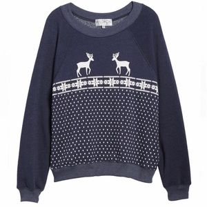 NWT WILDFOX Snow Deer Sweatshirt
